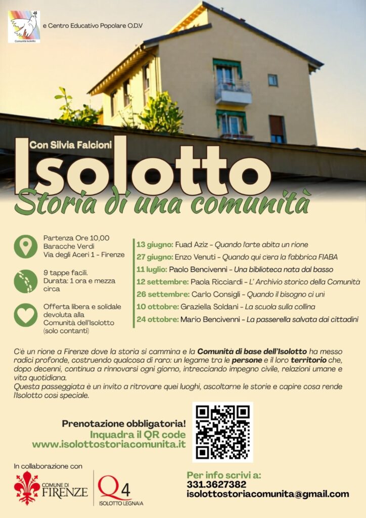 Passeggiate per scoprire la storia della Comunità dell'Isolotto
